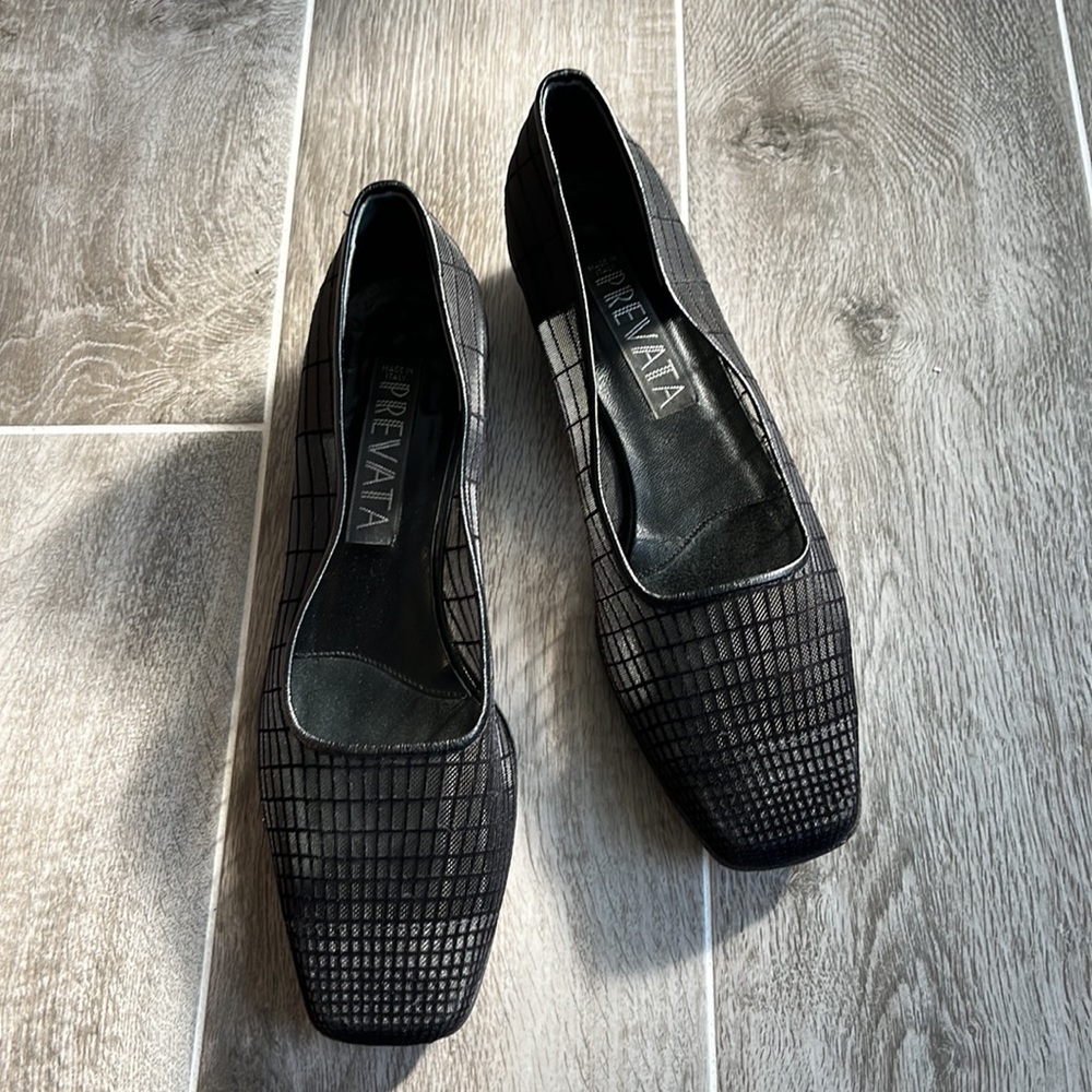 Prevata Italian Mesh Black Pump 7